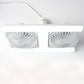 🌬️✨Ventilateur de plafond à double tête avec lumière LED – design moderne avec télécommande pour salon et chambre