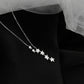 📢📢Dernier jour -50% de réduction !!⏰Collier Lariat à cascade d’étoiles – Femme, design élégant et discret✨🌙