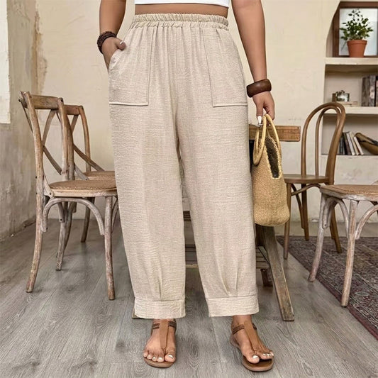 👖 50% DE RÉDUCTION 👖 Pantalon large coupe carotte – Nouvelle collection, confort oversize pour toutes les morphologies 🌸
