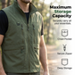 🛠️ Gilet de Travail Homme Doublure Mesh – Ventilé, Robuste & Pratique pour Chantier et Atelier