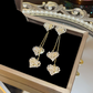 📢📢50% OFF !! ⏰Boucles d’oreilles longues cœur suspendu – Romantiques et délicates, style chaîne💕✨