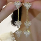 📢📢50% OFF !! ⏰Boucles d’oreilles longues cœur suspendu – Romantiques et délicates, style chaîne💕✨