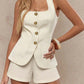 🤍 50% DE RÉDUCTION ⏰ ☀️ Costume Femme Blazer + Short – Le Duo Polyvalent pour le Bureau et les Jours Ensoleillés