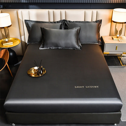 🛏️✨Ensemble de draps-housses en satin soyeux – Douceur haut de gamme pour une nuit confortable