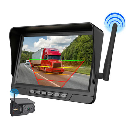 Kit de caméra de recul 7 pouces avec écran – Sans fil, pour camions, bus et tracteurs 🚛 Vue arrière nette