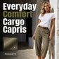 📢 Mi-saison : −50 % – ne ratez pas cette offre ! ⏰Capri cargo décontractées pour femme – pantalons 3/4 confortables avec multiples poches, parfaites pour le quotidien, les voyages et l'été ☀️