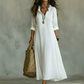 📢 Mi-saison : −50 % – ne ratez pas cette offre ! ⏰Robe Maxi Bohème à Col V et Volants Fluides – Tissu Léger, Coupe Évasée pour Une Silhouette Aérienne🌸✨