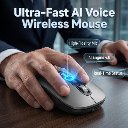 🖱️Souris Intelligente à Commande Vocale – Traduction Instantanée, Dictée et Recherche pour un Travail Fluide🗣️