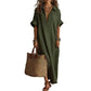 🔥 Soldes Mi-Saison : −50 % jusqu'à épuisement ! ⏰🌿 Robe Maxi Unie – L’Essentiel Épuré pour une Élégance au Quotidien