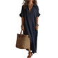 🔥 Soldes Mi-Saison : −50 % jusqu'à épuisement ! ⏰🌿 Robe Maxi Unie – L’Essentiel Épuré pour une Élégance au Quotidien