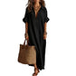 🔥 Soldes Mi-Saison : −50 % jusqu'à épuisement ! ⏰🌿 Robe Maxi Unie – L’Essentiel Épuré pour une Élégance au Quotidien