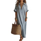 🔥 Soldes Mi-Saison : −50 % jusqu'à épuisement ! ⏰🌿 Robe Maxi Unie – L’Essentiel Épuré pour une Élégance au Quotidien