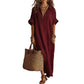 🔥 Soldes Mi-Saison : −50 % jusqu'à épuisement ! ⏰🌿 Robe Maxi Unie – L’Essentiel Épuré pour une Élégance au Quotidien