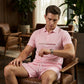 👕Tenue 2 pièces Polo + Short pour Homme – tissu respirant, coupe confortable, style polyvalent – idéal au quotidien, pour le sport ou les moments de détente en extérieur☀️