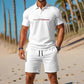 👕Tenue 2 pièces Polo + Short pour Homme – tissu respirant, coupe confortable, style polyvalent – idéal au quotidien, pour le sport ou les moments de détente en extérieur☀️