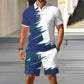 👕Tenue 2 pièces Polo + Short pour Homme – tissu respirant, coupe confortable, style polyvalent – idéal au quotidien, pour le sport ou les moments de détente en extérieur☀️