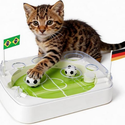 ⚽🐱 Ballon connecté pour chat – Sensible aux mouvements, jouet interactif sous licence officielle Coupe du Monde, idéal pour les amateurs de foot et leurs félins