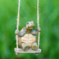 🐢 Hängende Schildkröten-Gartenfigur 🌿 Dekoration aus Kunstharz für Garten, Terrasse & Blumentöpfe