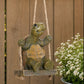 🐢 Hängende Schildkröten-Gartenfigur 🌿 Dekoration aus Kunstharz für Garten, Terrasse & Blumentöpfe