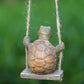 🐢 Hängende Schildkröten-Gartenfigur 🌿 Dekoration aus Kunstharz für Garten, Terrasse & Blumentöpfe