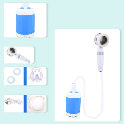 🛍️ Jusqu'à -50 % – Douche portable sans fil rechargeable USB – pompe à eau puissante pour camping, chantier, dortoir & van aménagé 🚿⛺