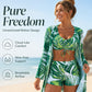 Ensemble de maillot de bain 3 pièces imprimé tropical pour femme
