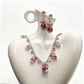 Elegant Tulip Necklace and Earrings Set