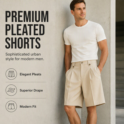 👔✨ -40% | Short Homme Coupe Large – Style Tailleur Décontracté, Confortable et Élégant pour l'Été