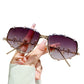 🕶️✨ -40% | Lunettes de Soleil Femme Élégantes – Monture avec Détails en Strass, Accessoire Chic pour Toutes les Occasions