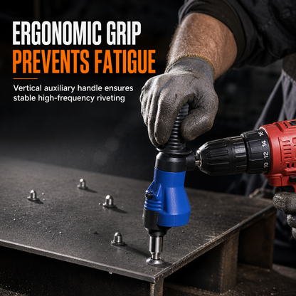📢📢50% DE RÉDUCTION !! ⏰ Adaptateur de Perceuse Électrique pour Riveteuse – Tête en Acier Forgé pour Rivets Aveugles