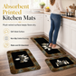 🍽️ Tapis de cuisine en flanelle à motif géométrique – Tapis d'entrée absorbant & anti-graisse pour cuisine, salle de bain et entrée ✨